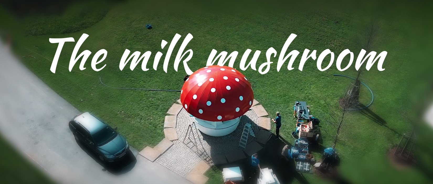 The Waldner Milk Mushroom | Construction at the State Garden Show in Wangen